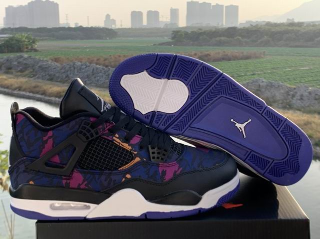 Air Jordan 4 Rush Violet Men's Basketball Shoes AJ4-53 - Click Image to Close